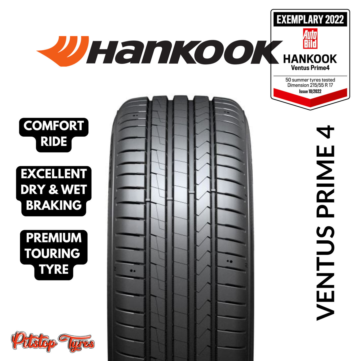 Hankook Ventus Prime 4 K135 225/55/17 97W (Korea, 2024)