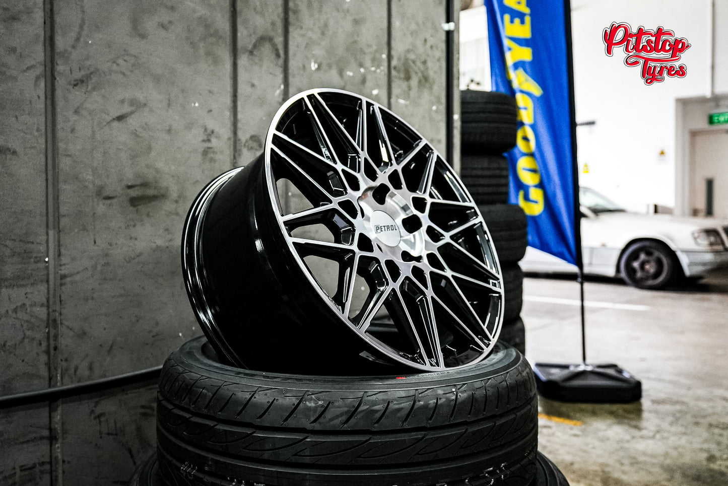 17" Petrol P3C Wheels in Gloss Black with Machined Face